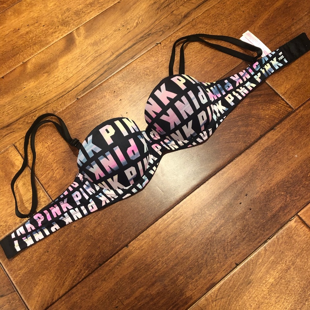 VS Pink Wear Everywhere Multi-way Bra 32A